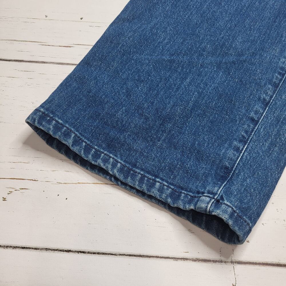 Veronica Beard Crosbie Wide Leg Crop Jeans High Rise Exposed Button Fly 30 - Picture 10 of 13